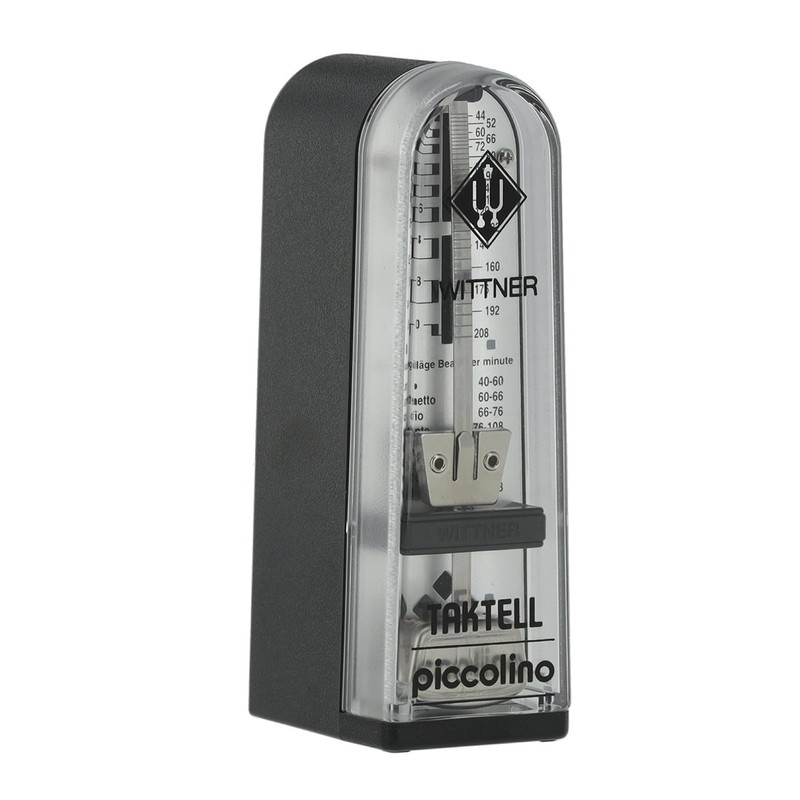 Wittner Taktell Piccolino 890161 Mechanical Metronome Black with Keepdrum Microfibre