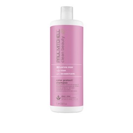 Paul Mitchell Clean Beauty Color Protect Shampoo, Gently Cleanses, Protects Hair Color, For Color-Treated Hair, 33.8 oz.
