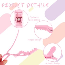 ZEPIQOR 12 PCS Neutrale Haarklammern Friseurbedarf, Haarklammer Damen, Haarclips Damen, Haarspangen Damen, Haarspange, Haarschmuck Damen, Hair Clip, Hair Clips For Women, Abteilklammern Friseur