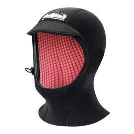 Tontron 3mm Neoprene Watersports Hood for Kayaking,Rafting,Surfing,SUP,Diving,and Swimming (Large)