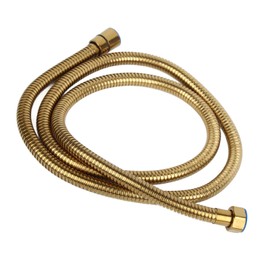 1.5 m Golden Stainless Steel Shower Hose, Shower Hose, G1/2 Inch Hand Shower Hose, Multifunctional Shower Head Hose for Bathroom, Home, Hand Shower, Shower Head, Standard Connection