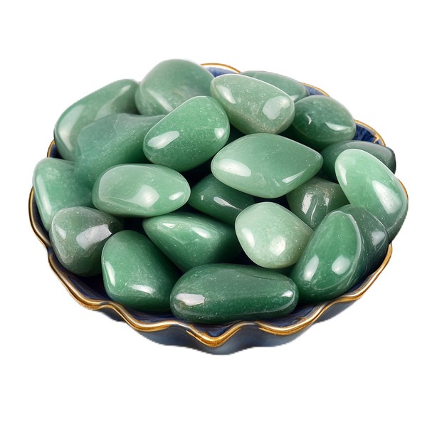 SigMntun SigMntun Polished Stone Set Aventurine Crystals, Handpicked Tumbled Gemstones