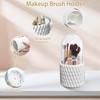 Makeup Brush Holder, 360° Rotating Makeup Brush Organizer with 5