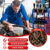 ULIBERMAGNET Magnetic Screwdriver Holder,Magnetic Wrench Holder,Heavy Duty Black Metal Tool