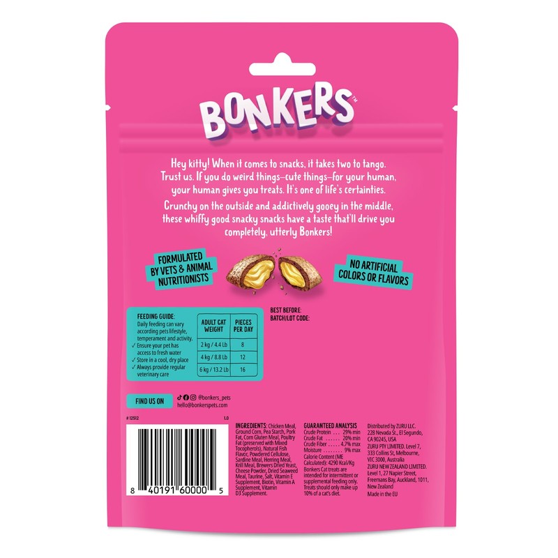 Bonkers Cat Treats Seafood & Eat It! Flavor 3 OZ