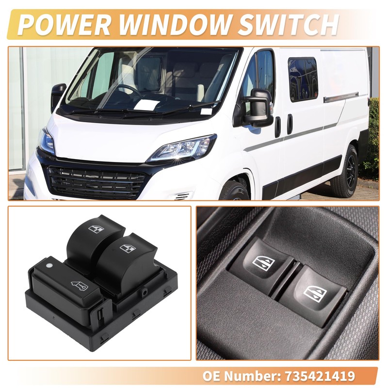 A ABSOPRO Front Left Driver Side Window Regulator Electric Switch