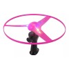 Lecute Helicoptero Juguete Luminoso Rosa Luz Led Ufo Frisbee Flecha