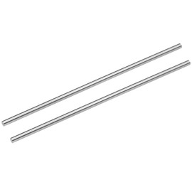 sourcing map Round Steel Rod, 4mm HSS Lathe Bar Stock Tool 150mm Long, for Shaft Gear Drill Lathes Boring Machine Turning Miniature Axle, Cylindrical Pin DIY Craft Tool, 2pcs