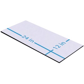 NABOWAN Self Adhesive Rubber Strips 1/16" (.062") Thick X 12" Wide X 24" Long, Self Stick Solid Rubber Roll, Perfect for Shock Absorption Gasket, Weather Stripping, DIY Projects