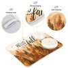 Hello Fall Forest Dish Drying Mat for Kitchen Countertop 16x18
