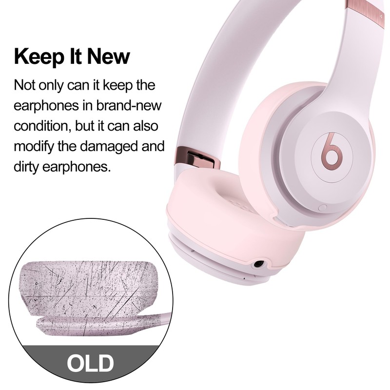 Silicone Case Compatible with Beats Solo 4, Ear Pads Cover