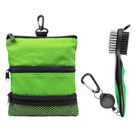 1 Piece Of Golf Bag, 1 Piece Of Golf Club Cleaning Brush, Golf Practice Bag, Golf Accessories Bag
