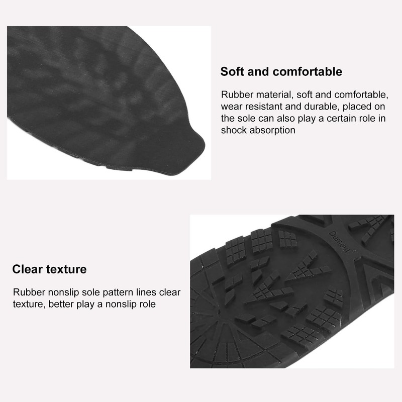 Solid Rubber Shoe Soles, Soft and Comfortable, Durable Rubber Soles