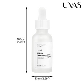 U'YAS 30ML Hyaluronic Acid B5 Essence Unisex Fit For All Skin Types Sensitive Dry Skin