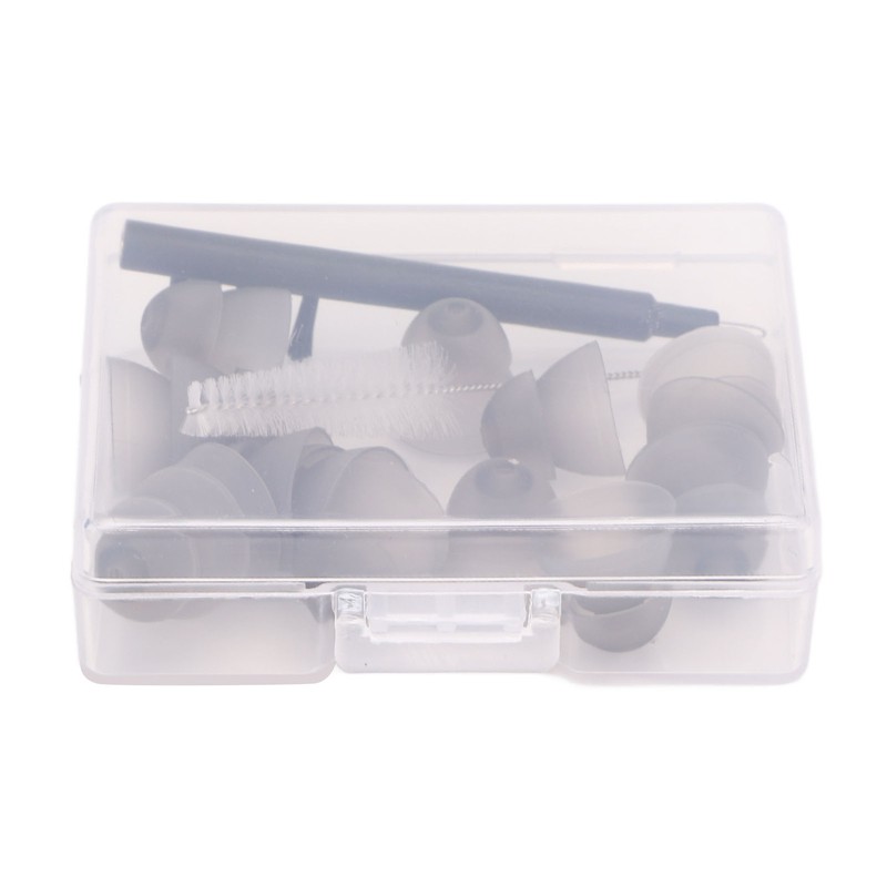 Hearing Amplifier Plugs Double Layers Silicone Ear Plug Tips Dome