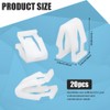 Tecledsn 20PCS Car Dashboard Trim Clips, Plastic Fasteners, Dash Retainer