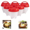 Silicone Egg Cooker, Hard Boiled Egg Maker 6 Pieces Silicone