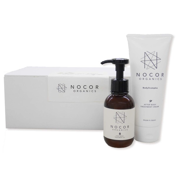 NOCOR First Care Set (Body Treatment Cream 5.3 oz (150 g) & First Oil 3.4 fl oz (100 ml)