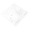 DOITOOL Acrylic Quilting Ruler Set Multi Functional Semicircle Cutter Template