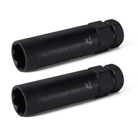 VEXPLO 2 Pieces 7 Spline Lug Nut Key Set, Locking Lug Nut Removal Tool, Wheel Lock Removal Kit for Easy Installation and Removal of Lug Nuts on Aftermarket Wheels