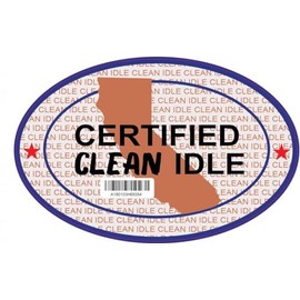 AK- Certified Clean Idle Sticker Decal for Trucks | Size: 4" x 6" **This is not Holographic**
