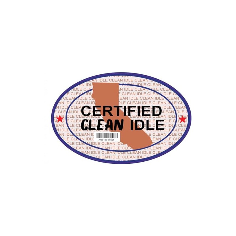 AK- Certified Clean Idle Sticker Decal for Trucks | Size: