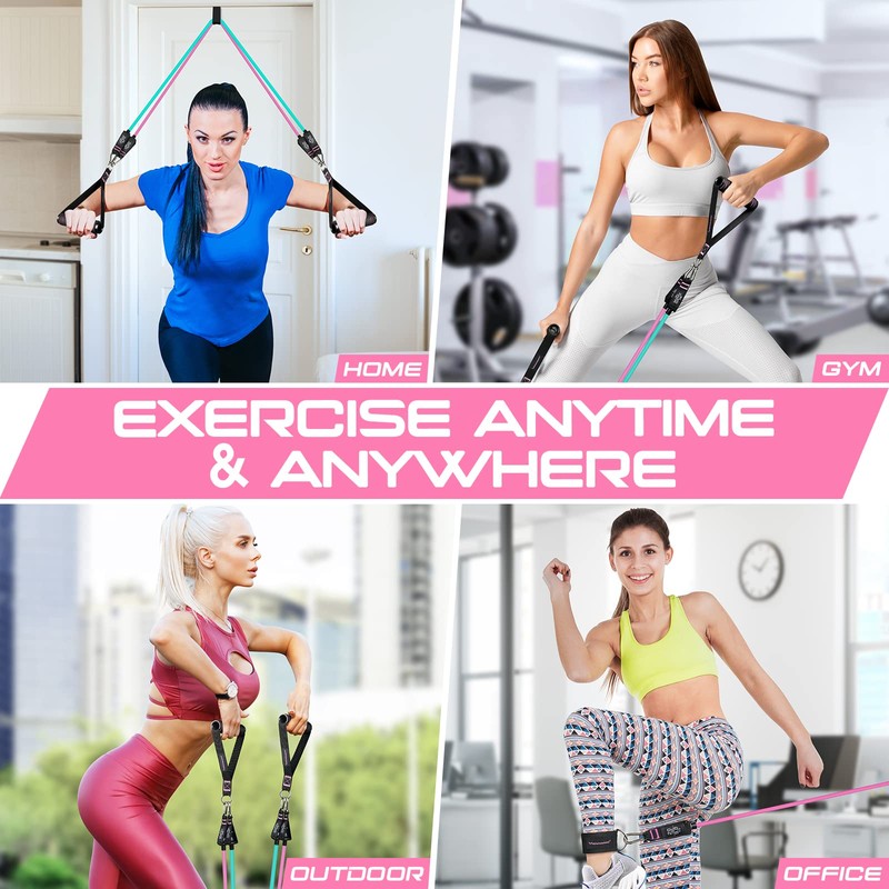RENRANRING RENRANRING Resistance Bands for Working Out, 150LBS Exercise Bands,