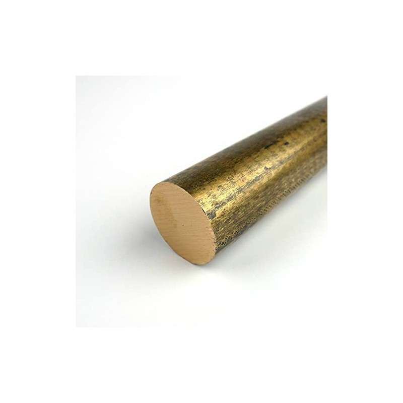 360 Brass Round Bar, Unpolished (Mill) Finish, Extruded, H02 Temper,