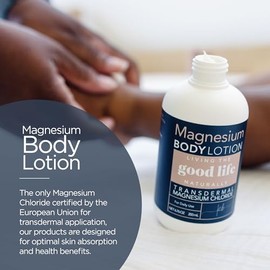 Living the Good Life Naturally Loción Corporal De Magnesio - Loción Transdérmica De Magnesio Hecha A Mano En Ee. Uu. Con Vitamina E, Aceite De Jojoba,