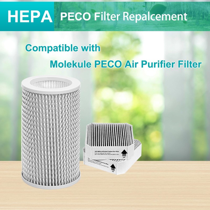 3Pack PECO Filter Replacement Compatible with Molekule PECO Air Purifier,3