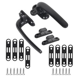 2 Pieces Aluminum Window Handle, Window Handle, Alloy Window Handles, Stainless Steel Sliding Interior and Exterior Window Handle for Door Windows