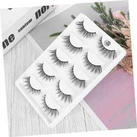 FRCOLOR Thick Natural False Eyelashes Handmade Fiber Lashes for Lifelike Look Soft Comfortable for Parties Weddings and Daily Wear Reusable