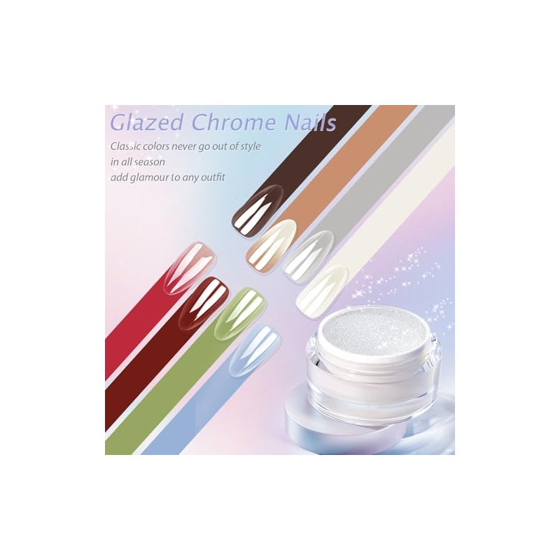 SXVME Uñas postizas con diseño de donut glaseado marrón degradado