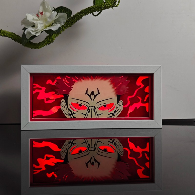 ping 3D Animal Paper Light Box Cut UV Printing Demon