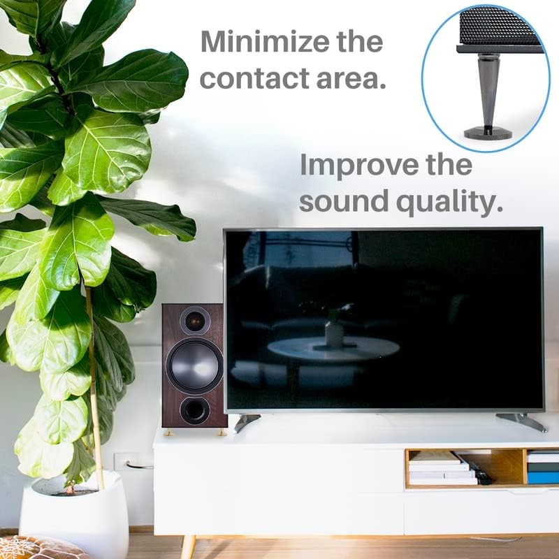 Kalevel Speaker Spikes Isolation Stand Foot Cone Silver Speaker Spikes