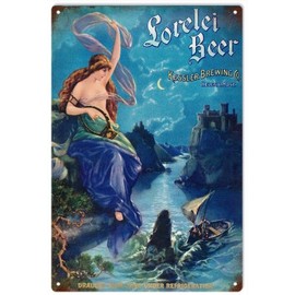Reproduction Lorelei Beer Kessler Brewing Co. Restaurant Bar Sign