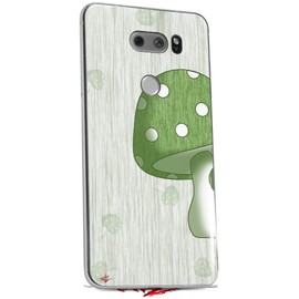 WraptorSkinz Skin Decal Wrap Compatible with LG V30 Mushrooms Green