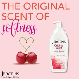 Jergens Original Scent Dry Skin Body Lotion – Cherry Almond Essence (32 oz)