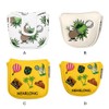 Stylish PU Leather Golf Head Protective Cap Cover with Magnetic
