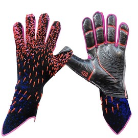 Goalkeeper Goalie Soccer Gloves Kids Youth and Adults High Performance Goalkeeper Gloves, Breathable Soccer Goalkeeper Gloves with Strong Grips Palms:_Red_6