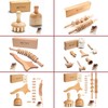 BICTIVE Curved Roller Massager and Body Shaping Paddle Kit. Wood