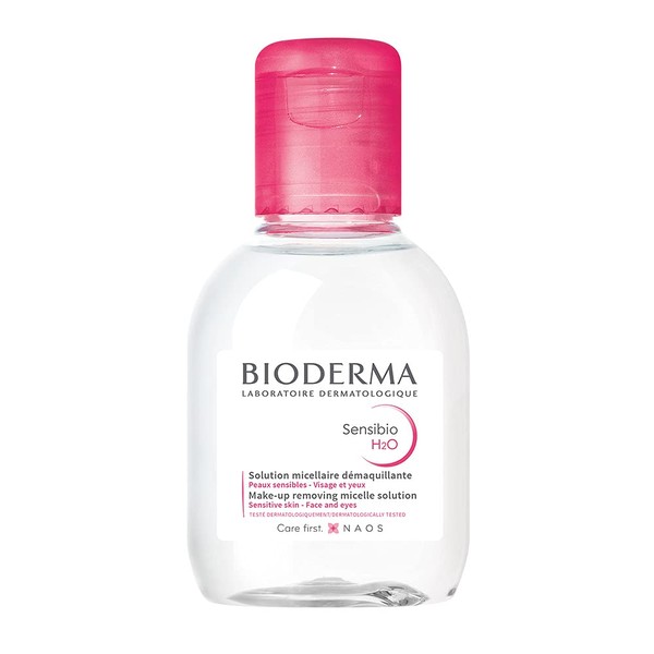 Bioderma Sansibio H2O D 3.4 fl oz (100 ml), Cleansing Water, Sensitive Skin, Moisturizing, Additive-Free, Oil Free, Trial Kit, 3.4 fl oz (100 ml) (x 1)