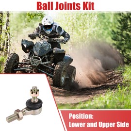 ACROPIX M12x1.25 Left Right Ball Joint Kit Fit for 110cc 125cc 150cc Scooter ATV Quad Go Kart - Pack of 4