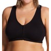 Valmont Valmont Zip-Front Sports Bra BLK, 38B/C