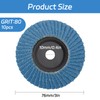 BEASAFY Pack of 10 Serrated Discs, Sanding Disc, 80 Grit,