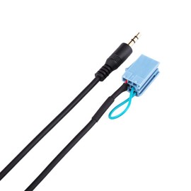 Suuonee Car Aux Cable, 3.5mm Male Jack Plug Car AUX Audio Cable Adapter for Smart Car 450 Exhaust