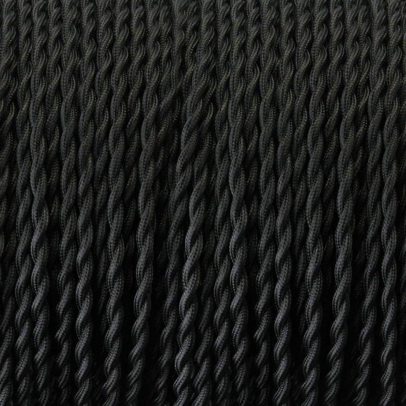 GreenSun Textile Cable for Lamp, Textile-Coated Fabric Cable, Power Cable,