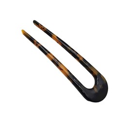 NAKANOYA Hair Fork, 1 Piece, Plastic, Resin, Cellulose Acetate, Acetate, Cellulose Acetate, U-Shaped Pin, U-Shaped Pin, U-Shaped Comb, Hairstick, Hair Stick, Hair Pin, Back Hair, Top Side, Marble