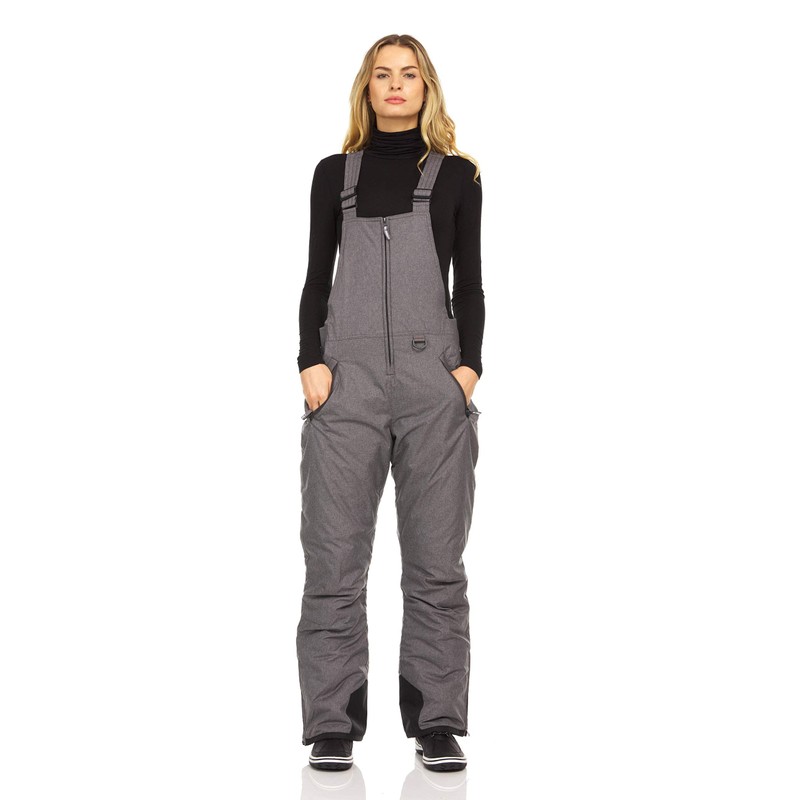Arctic Quest Womens Ski Snow Bibs Pants Insulated Water Resistant