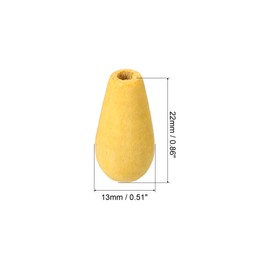 sourcing map Pull Rope Wooden Bead Lamp for Bathroom Light Handle Vertical Switch Pack of 12